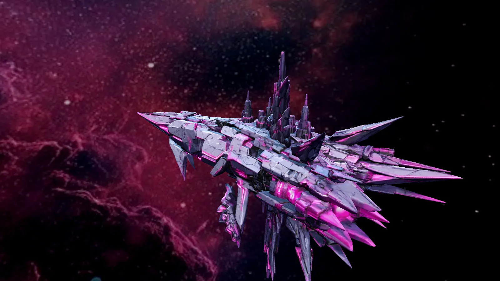Cybermorph — Shardstorm — roaming battleship, in-game 3D station model