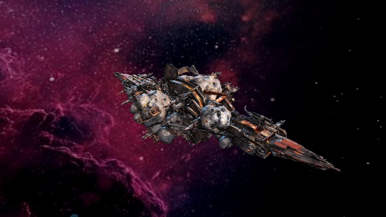 Savagers space — Living Asteroid Base, in-game 3D station model