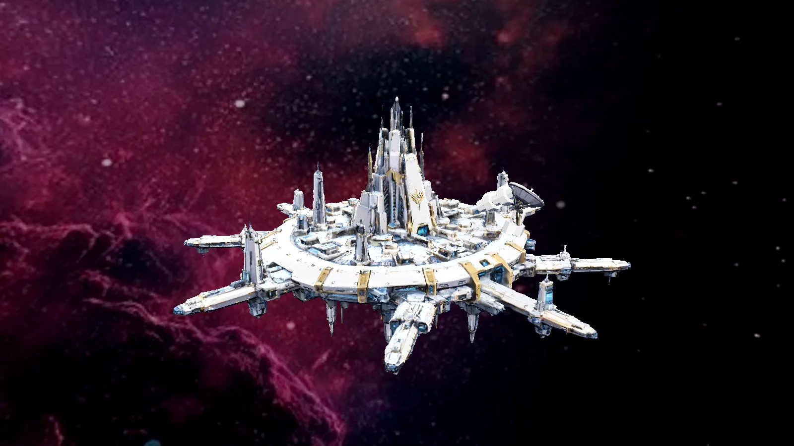 Veranthos — Fleet Headquarters, in-game 3D station model