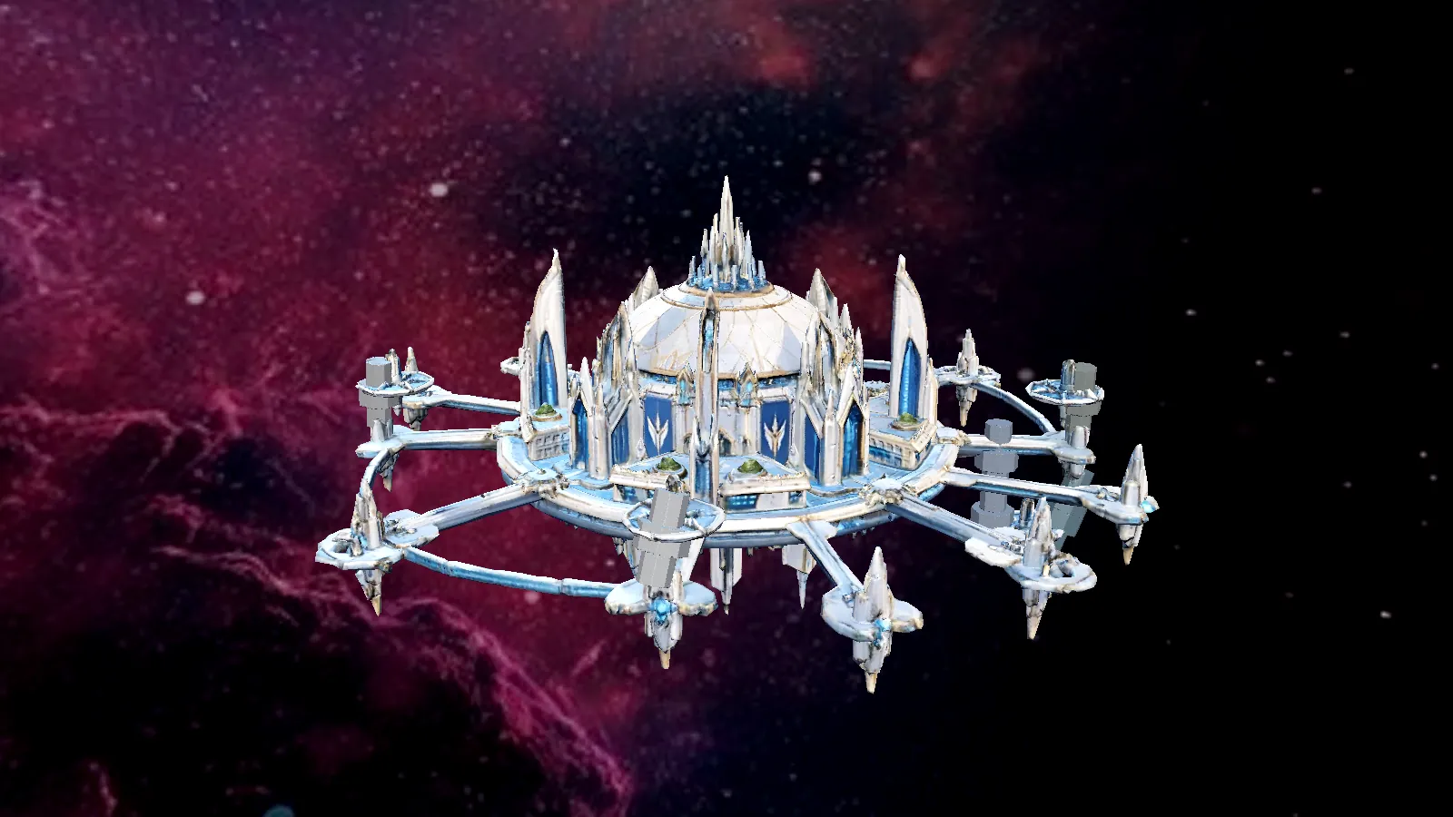 Veranthos — Senate Station, in-game 3D station model